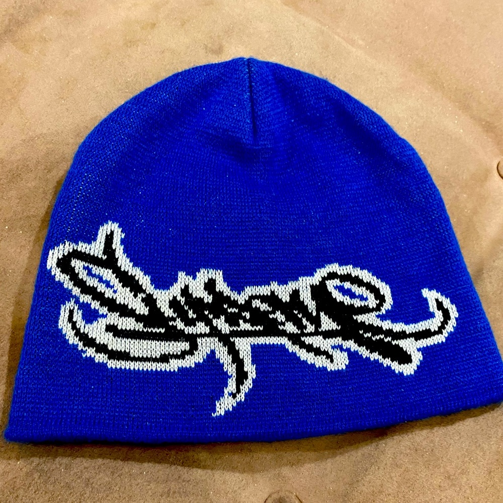 Supreme Beanie Authentic Graffiti Blue and Black